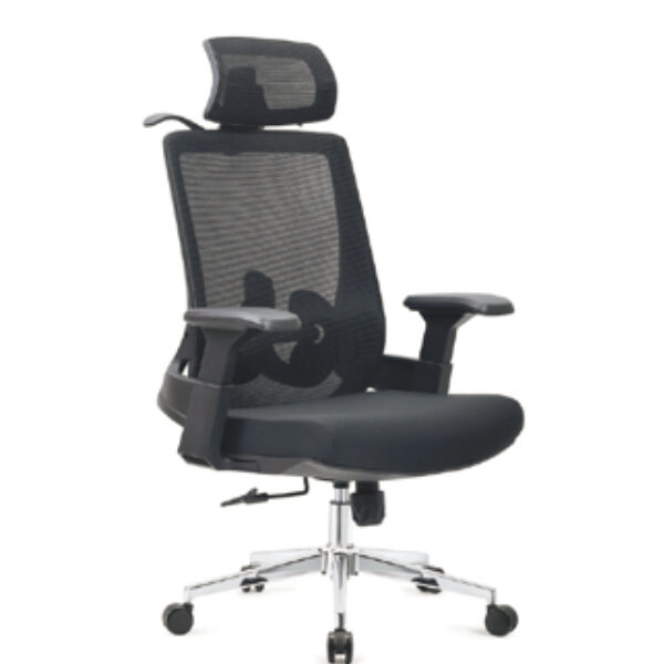 Advanced Spine-Support Black Mesh Office Chair