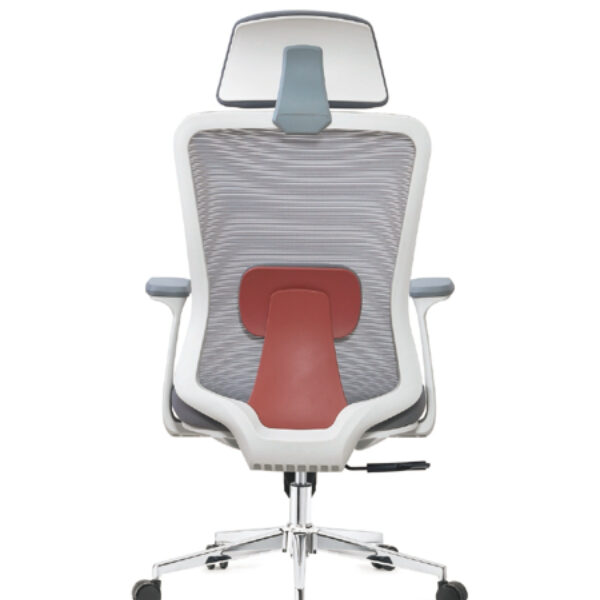 Executive High-Back Office Chair with Adjustable Lumbar Support