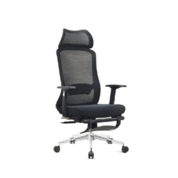 High-Back Executive Mesh Chair with Adjustable Lumbar Support