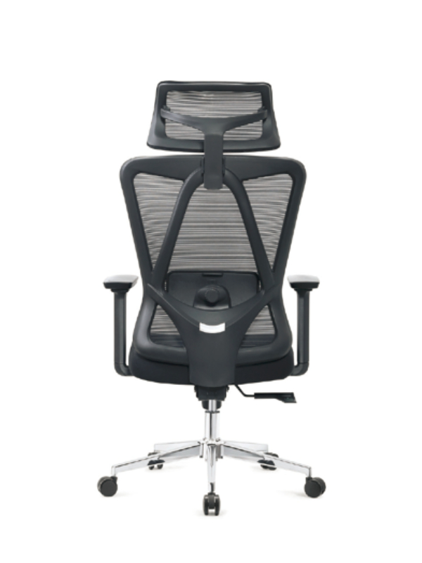 High-Back Executive Swivel Chair with Advanced Contoured Backrest