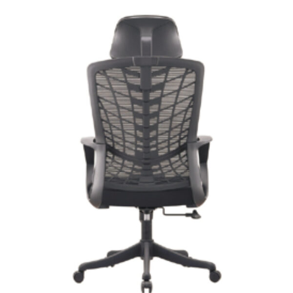 High-Back Swivel Chair with Advanced Lumbar Support