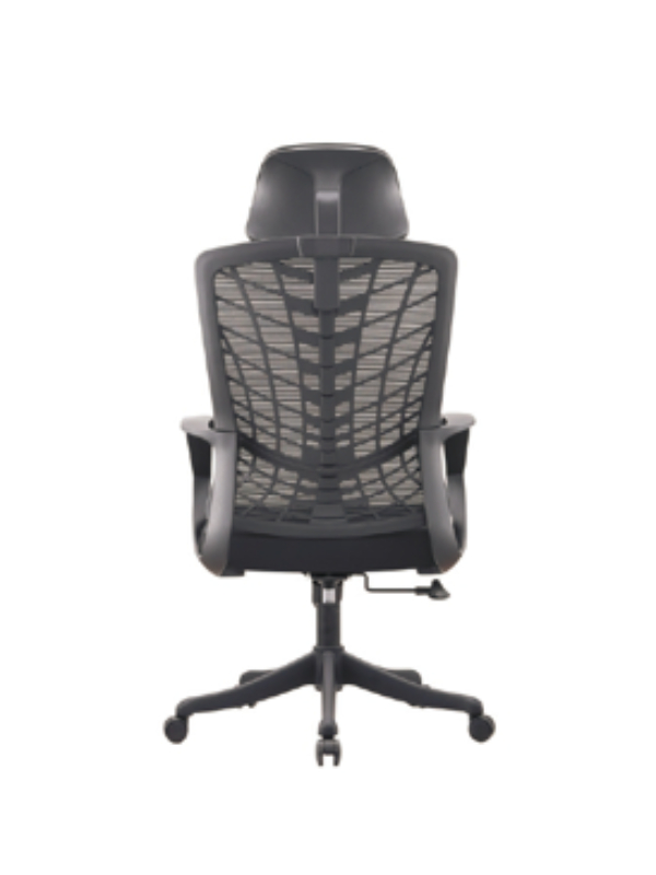 High-Back Swivel Chair with Advanced Lumbar Support