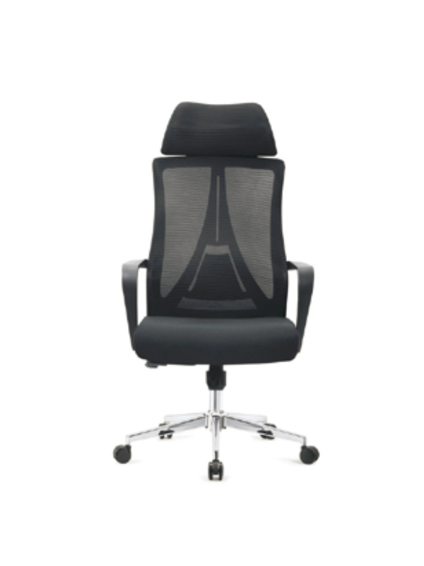Mid-Back Swivel Task Chair with Padded Headrest and Breathable Mesh