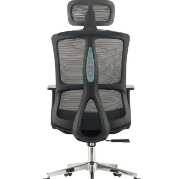 Premium Black Mesh Swivel Chair with Lumbar Support