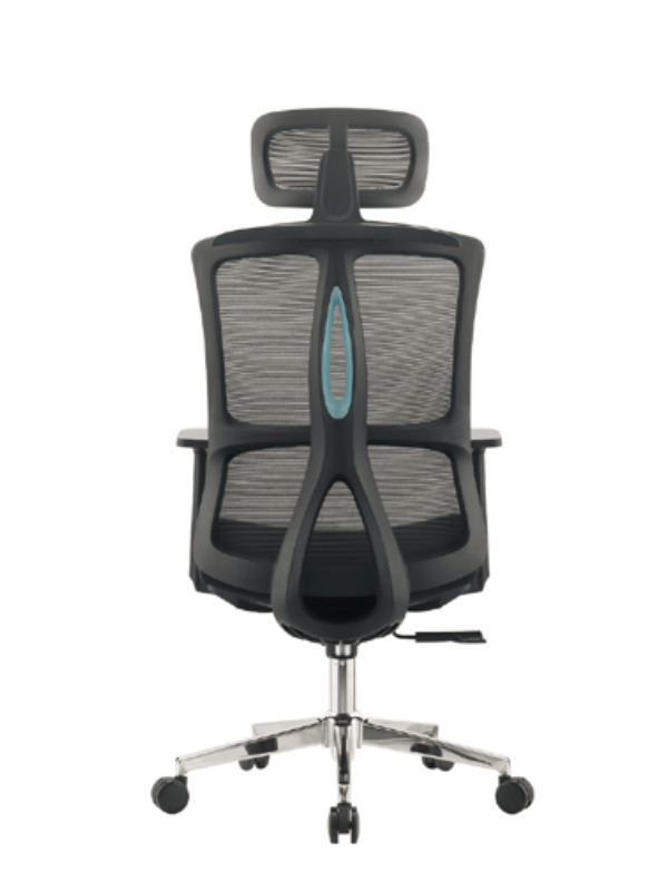 Premium Black Mesh Swivel Chair with Lumbar Support