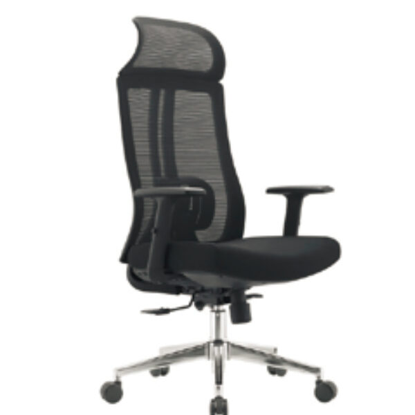 Sleek Black Ergonomic Mesh Office Chair