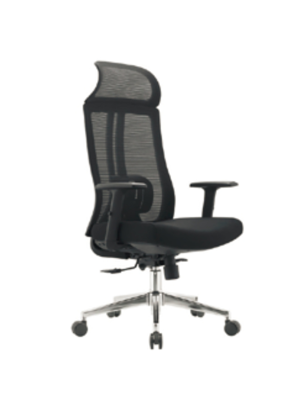 Sleek Black Ergonomic Mesh Office Chair