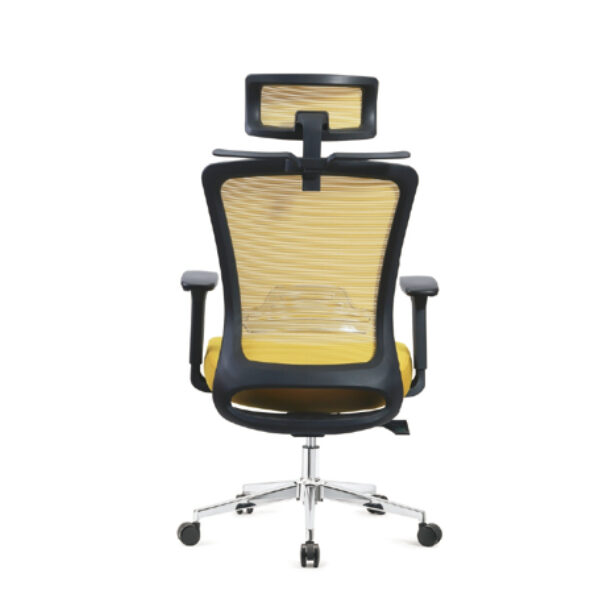 Vibrant Yellow & Black Ergonomic Office Chair