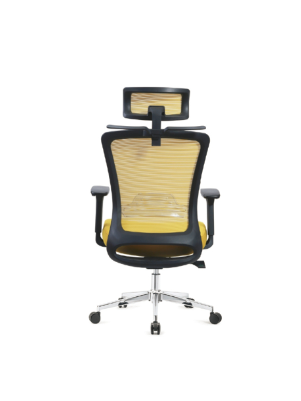 Vibrant Yellow & Black Ergonomic Office Chair