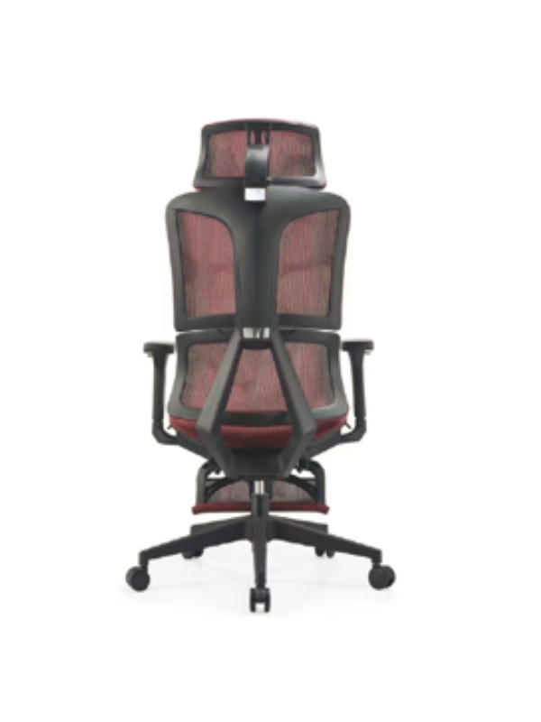 Work in Style & Comfort with Our Red-Black Ergonomic Office Chair